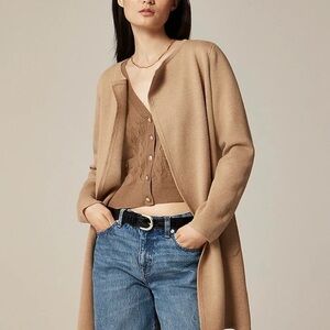 J. Crew Collarless Sweater Cardigan